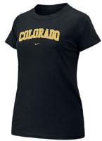 Colorado Buffaloes Women's New Arch Short Sleeve Tee Shirt By Nike