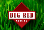 Big Red Mowing