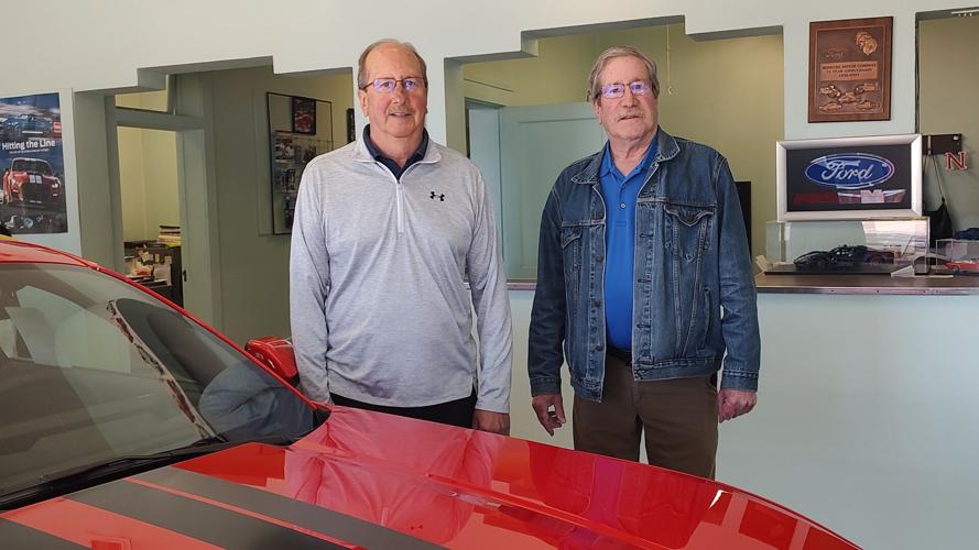 Jeff and Dave Reinecke with a Mustang