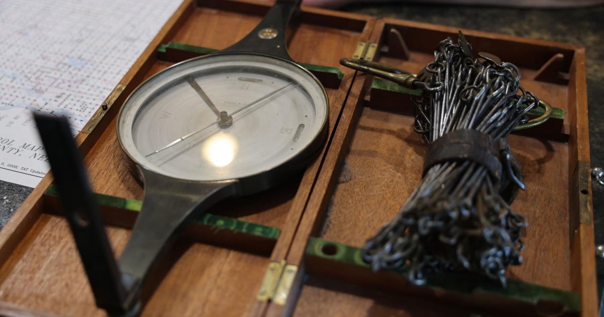 Vintage surveying equipment