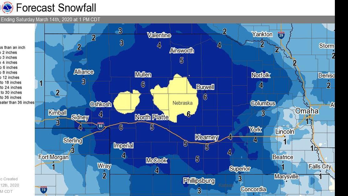 Most of Nebraska could see significant snowfall State and Regional