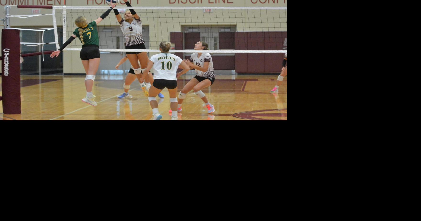 Columbus volleyball overcomes slow start in home win over Blair, Scotus ...