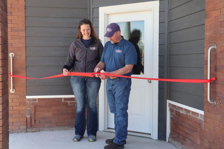 Ribbon cutting at Faltin Meat Room