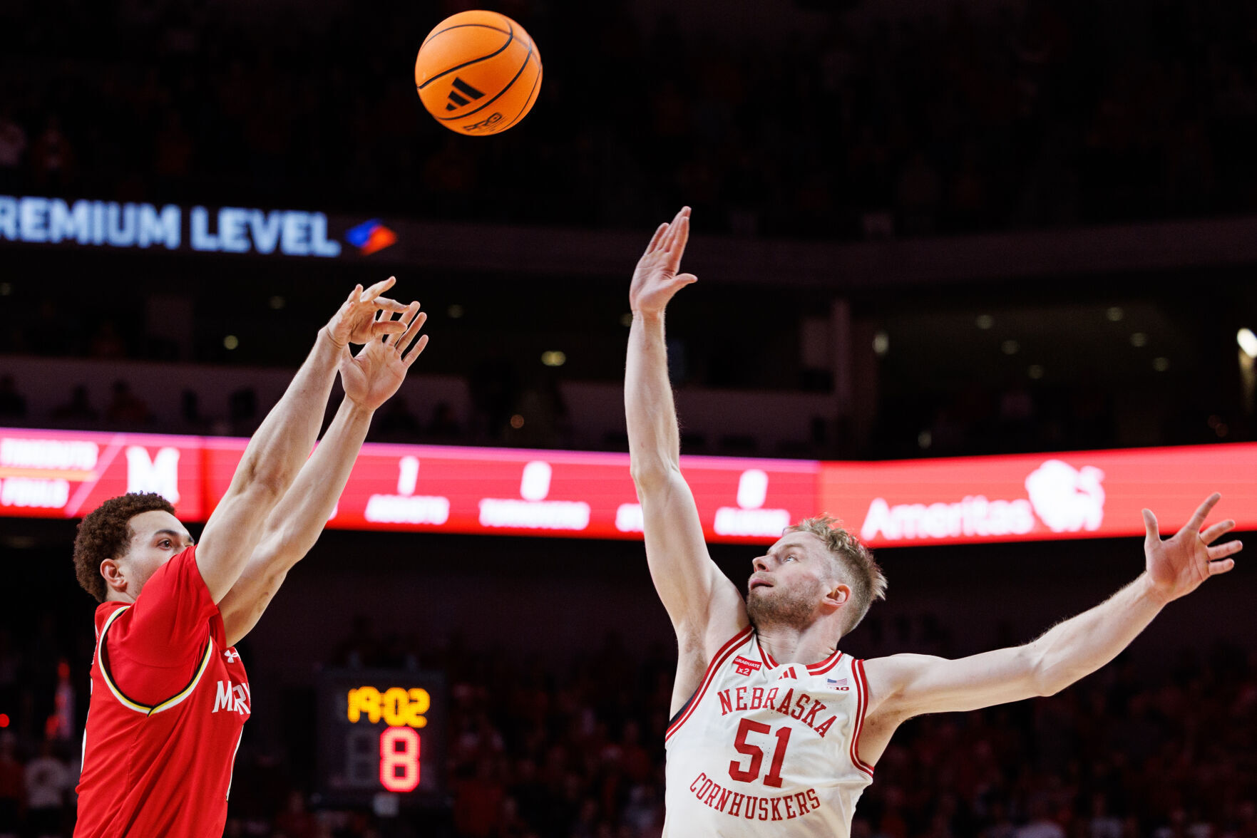 Watch: Nebraska's Fred Hoiberg, players and Maryland's Buzz Willams ...
