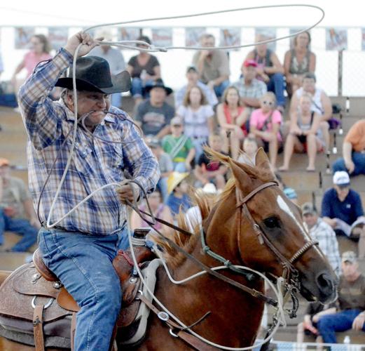 Rodeo ropes in fatherson team