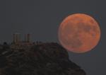 APTOPIX Greece Supermoon