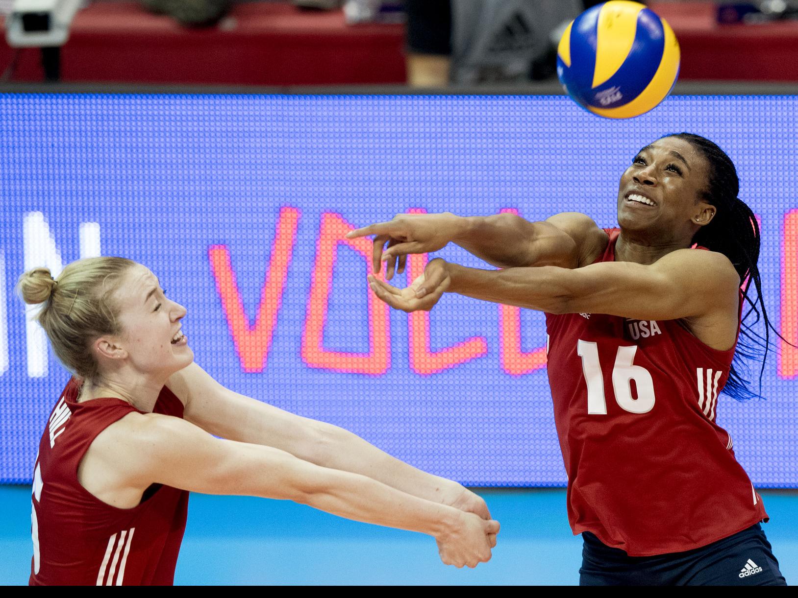 Photos Americans Sweep Italy At Fivb Volleyball Nations League Huskers Columbustelegram Com