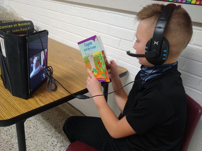 St. Mary's students read over Zoom 4