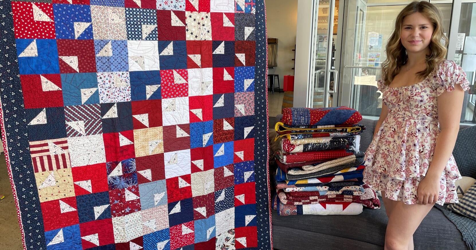 4-H'er Lillian Hudnall undertakes large Quilts of Valor project - Vimarsana News