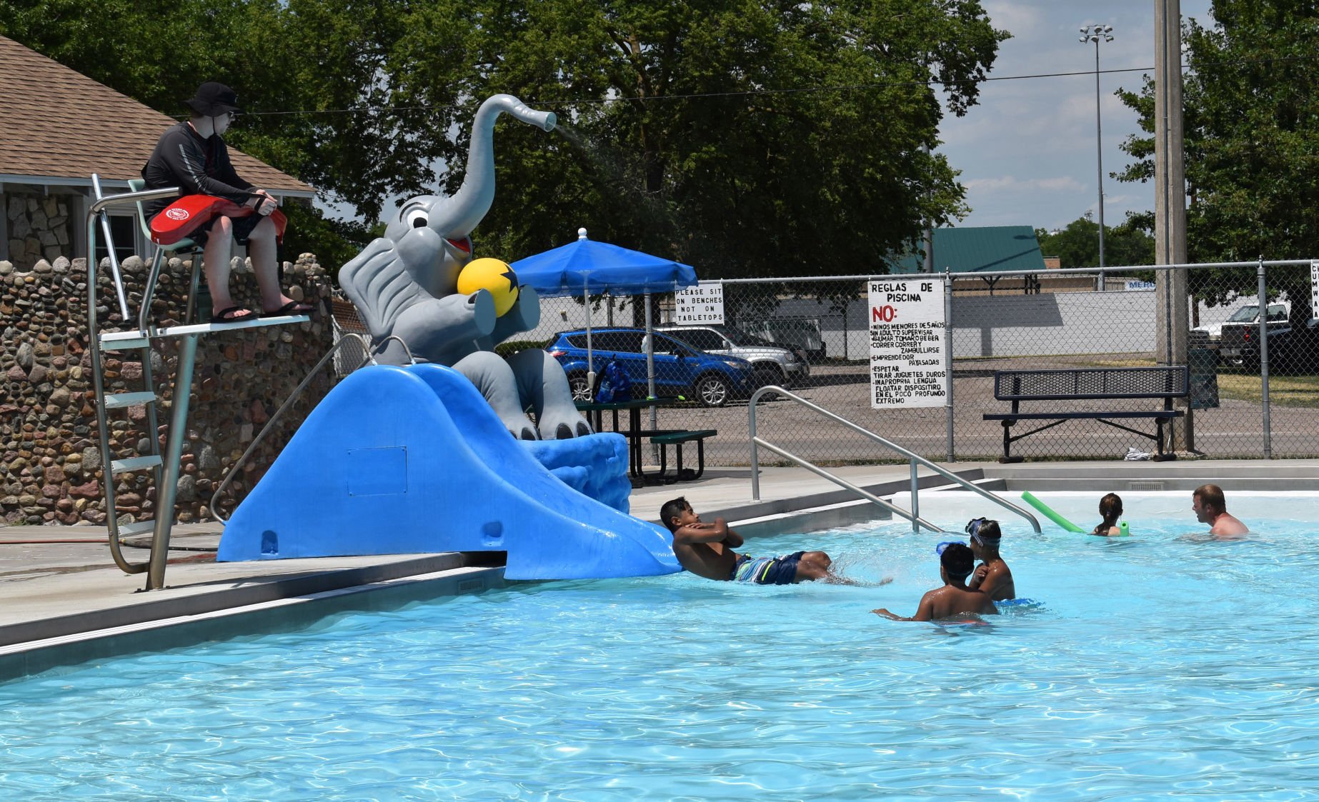 Making a splash: Pool remains busy following closure last season