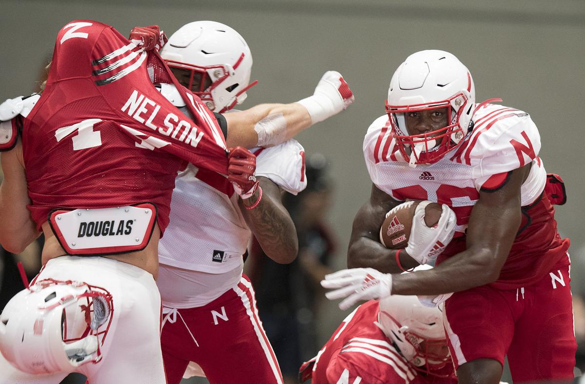 Nebraska football practice, 8/14