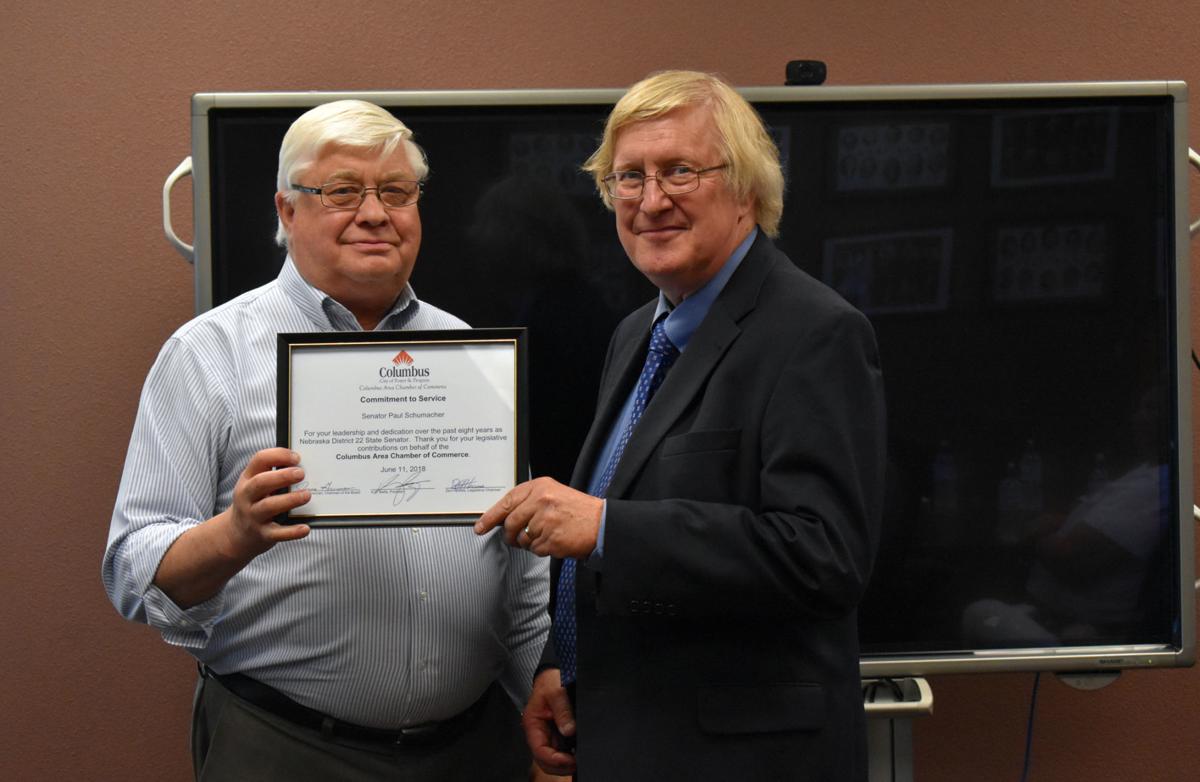 Chamber hosts reception for Sen. Schumacher Local