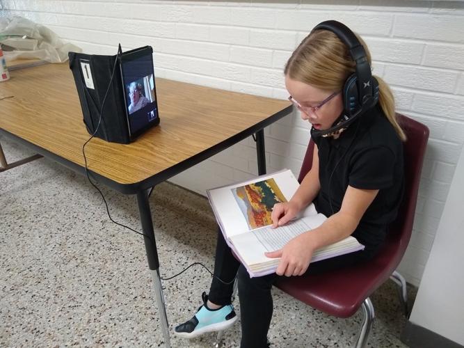 St. Mary's students read over Zoom 3