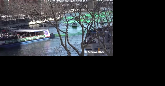 Chicago surprises the city with the traditional green river for St. Patrick's  Day after saying the event was canceled