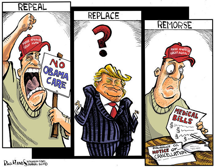 Image result for CARTOONS ABOUT TRUMP VOTERS