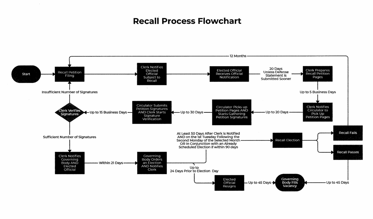 Recall petition flowchart