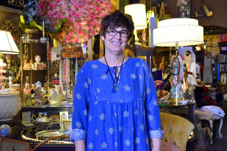 Tapestries displays fashion antique items at library