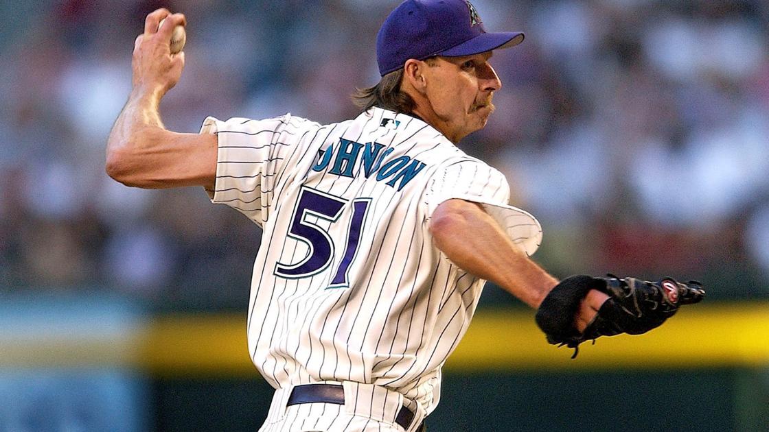 Today in sports history Randy Johnson 4th pitcher to record