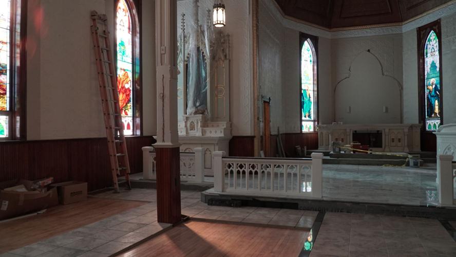 Presentation Church sanctuary under renovation