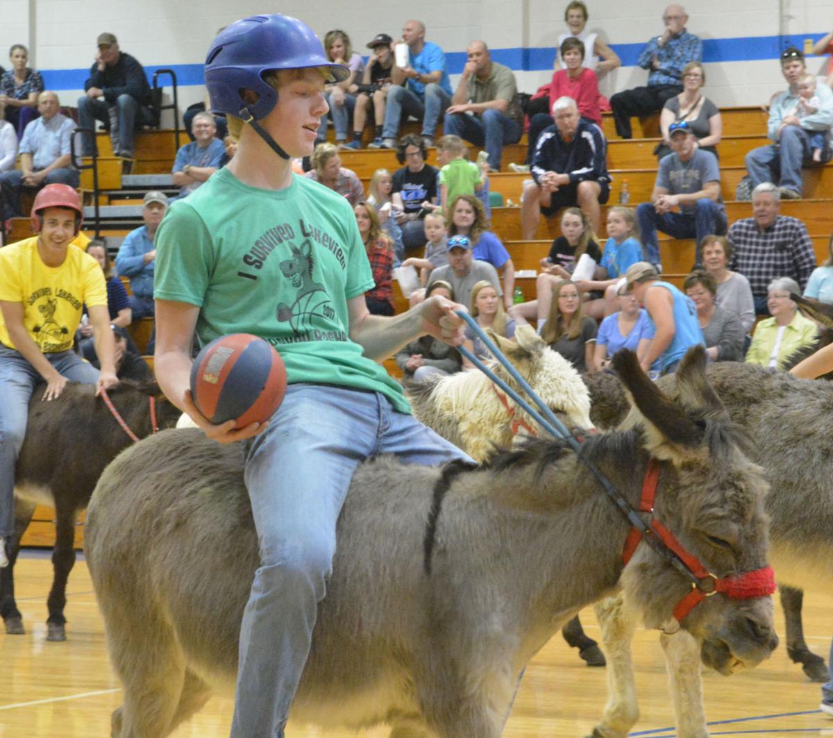Players learn donkey ball is stubborn game Local