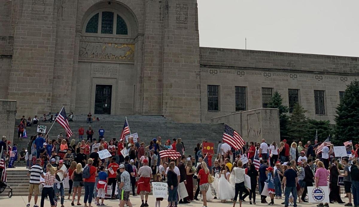 Anti-mask rally