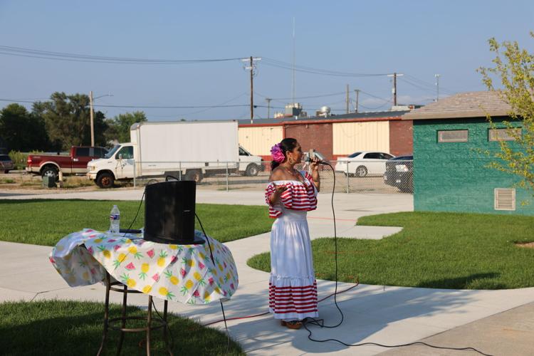 Mariachi singer at Schuyler Farmers Market