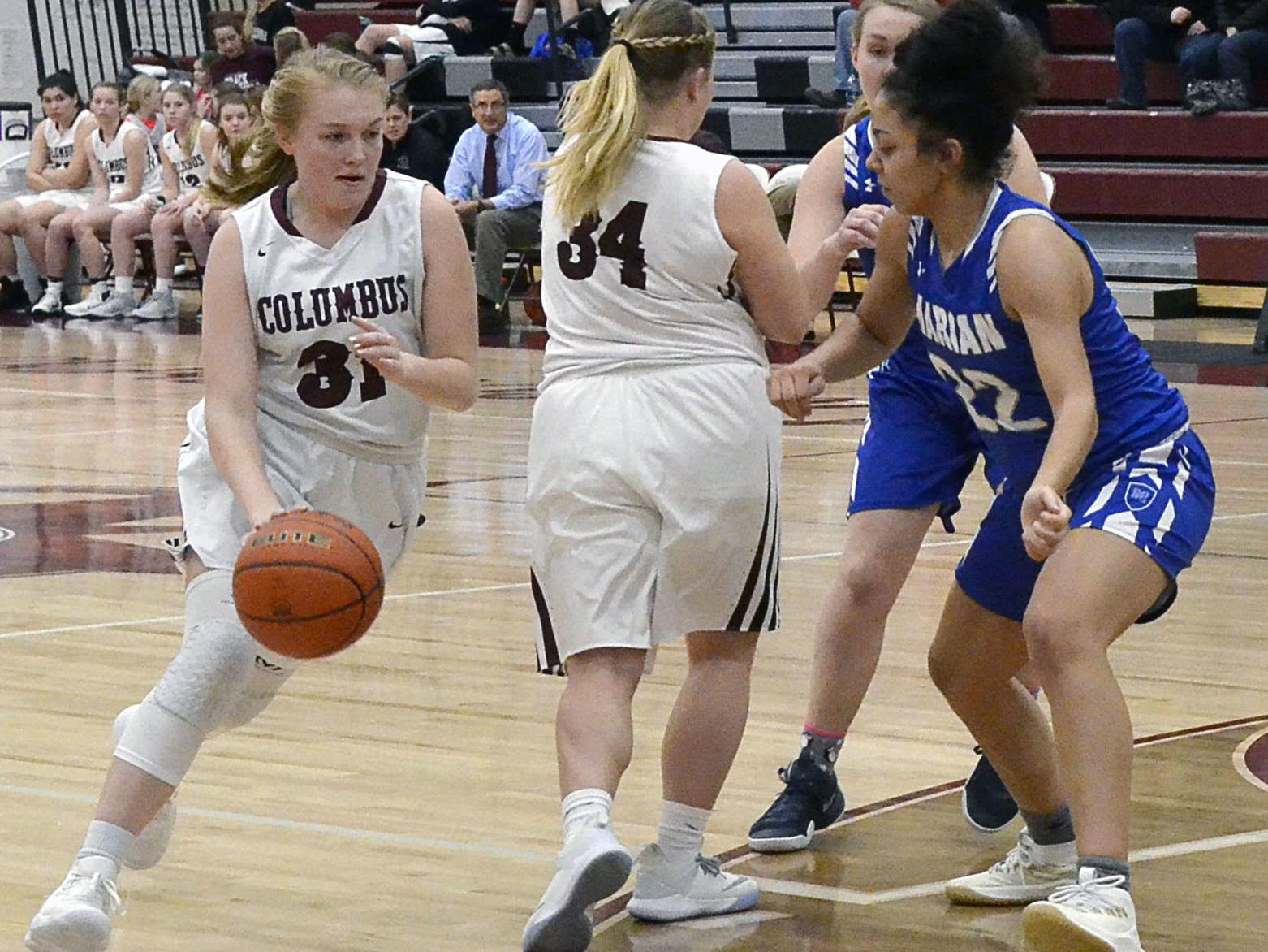 Girls Basketball Roundup Marian Blows Out Columbus High High