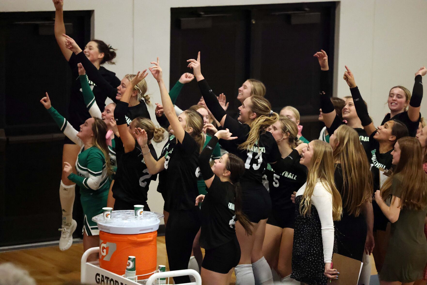 Shamrock volleyball overcomes deficit to beat David City