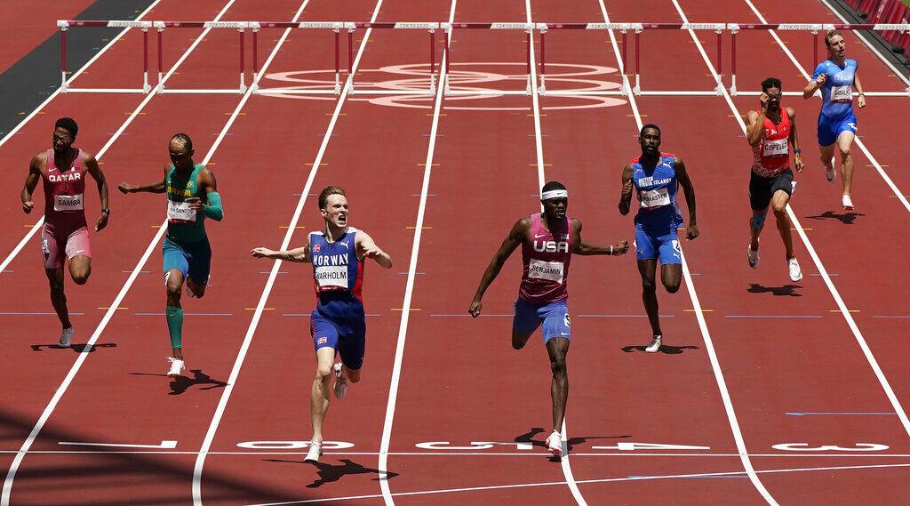 Photos Men's 400meter hurdles final being called greatest race ever