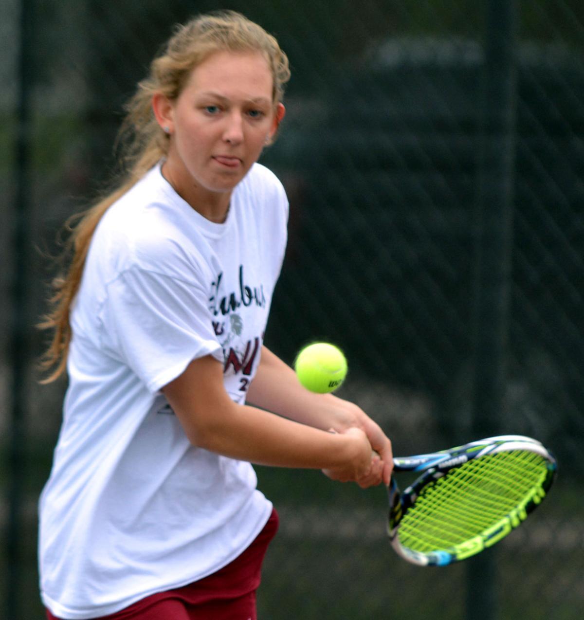Columbus High tennis edged by Lincoln North Star High School