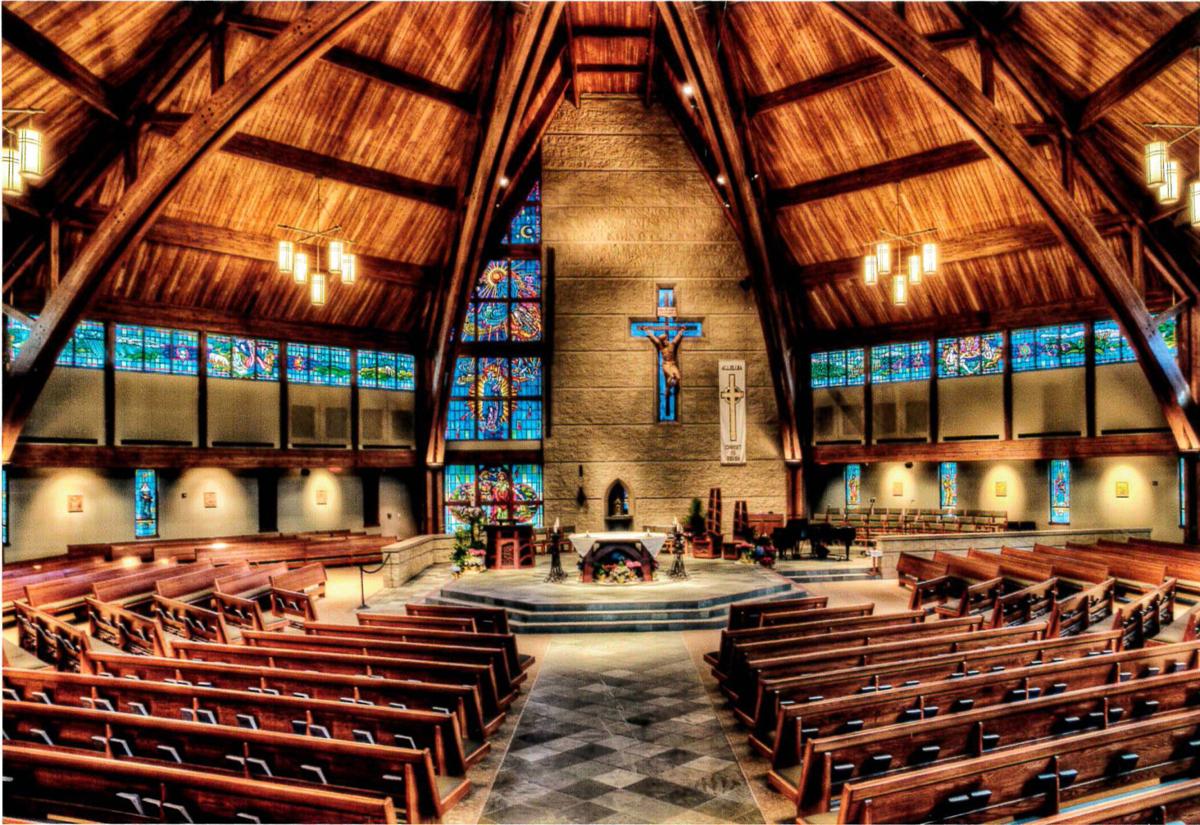 New stainedglass windows at St. Isidore showcase biblical symbols