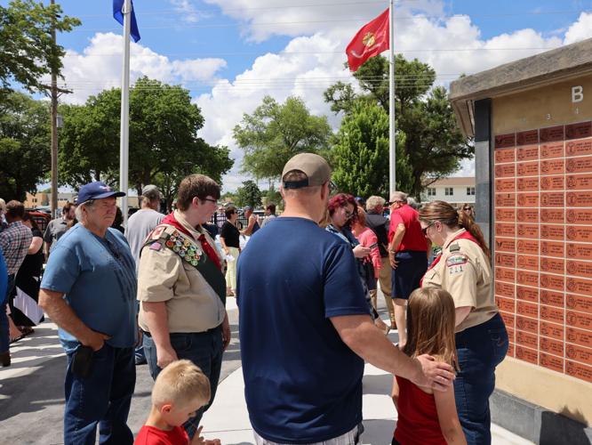 Colfax County Veterans Memorial opening visitors.