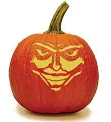 joker pumpkin stencil