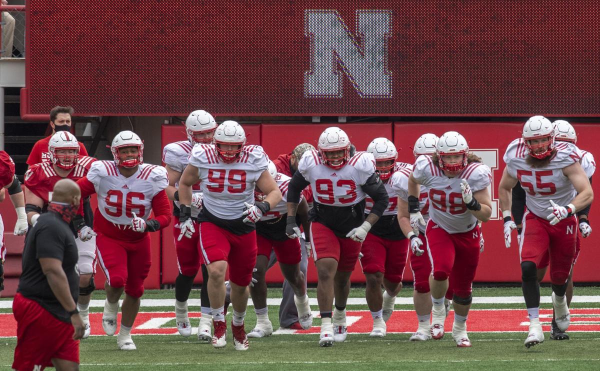 Nebraska football practice, 4.17