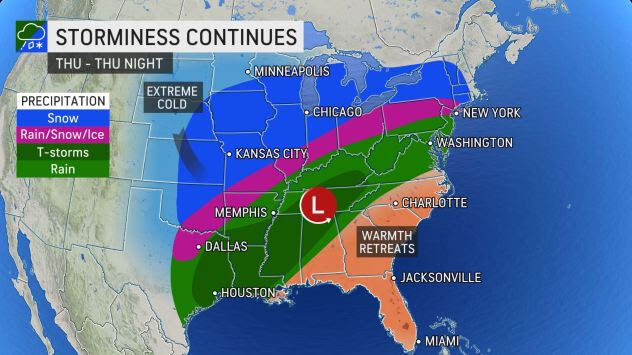 UPDATE: Winter Storm Spreading Snow, Ice Across U.S.; Advisory Issued ...