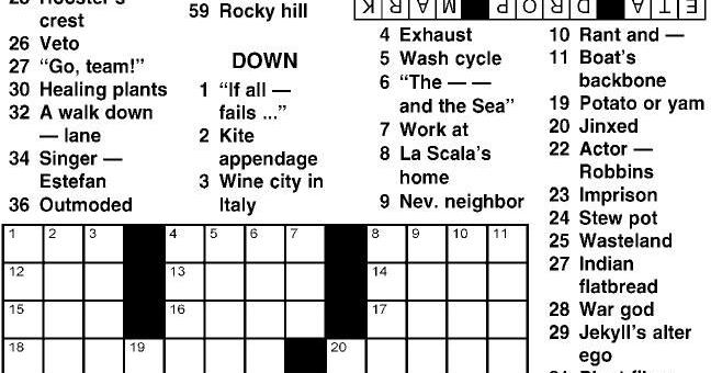 Crossword Puzzle Advice/Comics for March 27 2024 Community