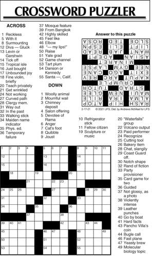 Crossword Puzzle, Advice/Comics for Feb. 17, 2021 | Community ...