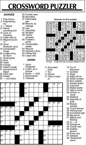 Crossword Puzzle, Advice/Comics for Oct. 12, 2022 | Community ...