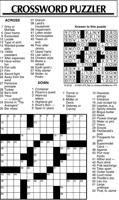 Crossword Puzzle, Advice/Comics for Oct. 26, 2022