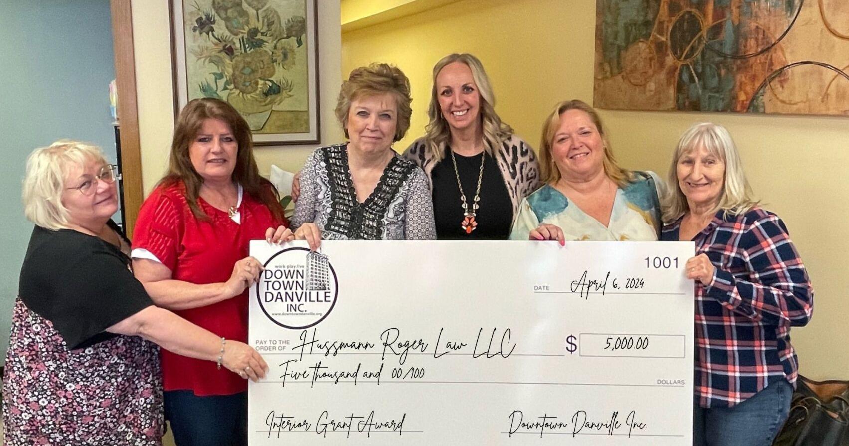 Hussmann Rogers Law gets $5,000 grant from Downtown Danville - Vimarsana News