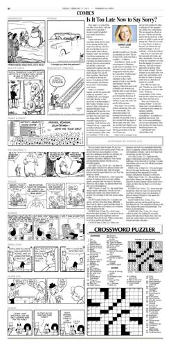 Crossword Puzzle, Advice/Comics for Feb. 17, 2023 | Community ...
