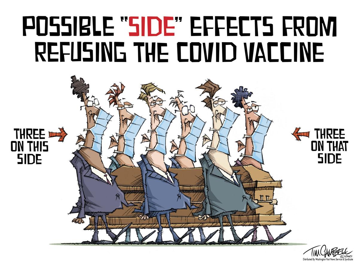 Editorial Cartoon Covid Side Effects Opinion Commercial News Com