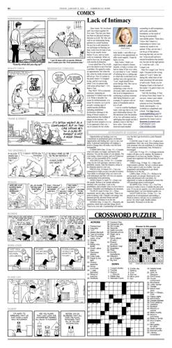 Crossword Puzzle, Advice/Comics for Jan. 8, 2021