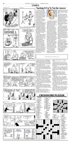 Crossword Puzzle, Advice/Comics for Jan. 18, 2023 | Community ...
