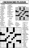 Crossword Puzzle, Advice/Comics for May 25, 2022
