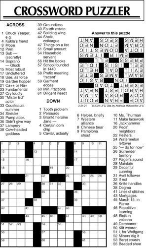 Makes Certain Crossword