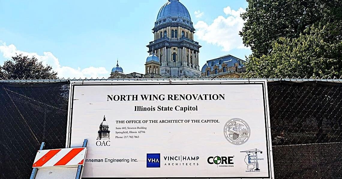 Illinois Capitol renovations ‘a few months behind,' set to wrap up this winter
