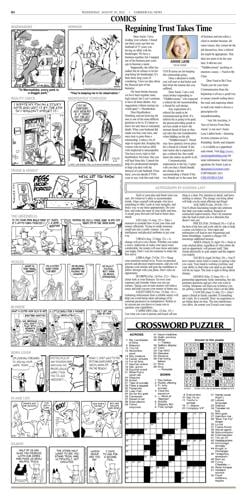 Crossword Puzzle Advice/Comics for August 18 2021 Community