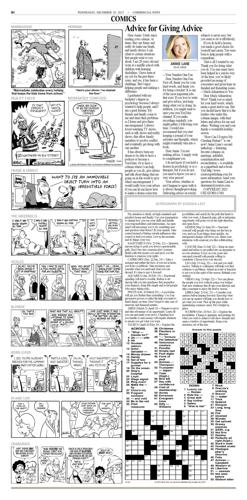 Crossword Puzzle Advice/Comics for December 20 2023 Community