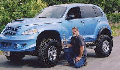Ex Resident S Cruiser Turns Heads Local News Commercial Jerry Hoskins Formerly Of Potomac Poses With His Hybrid Pt Cruiser The Car Was Featured In A Recent Issue Quarterly Magazine For Chrysler